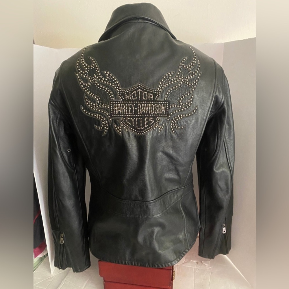 Harley Davidson Ladies Studded Gorgeous Leather Jacket